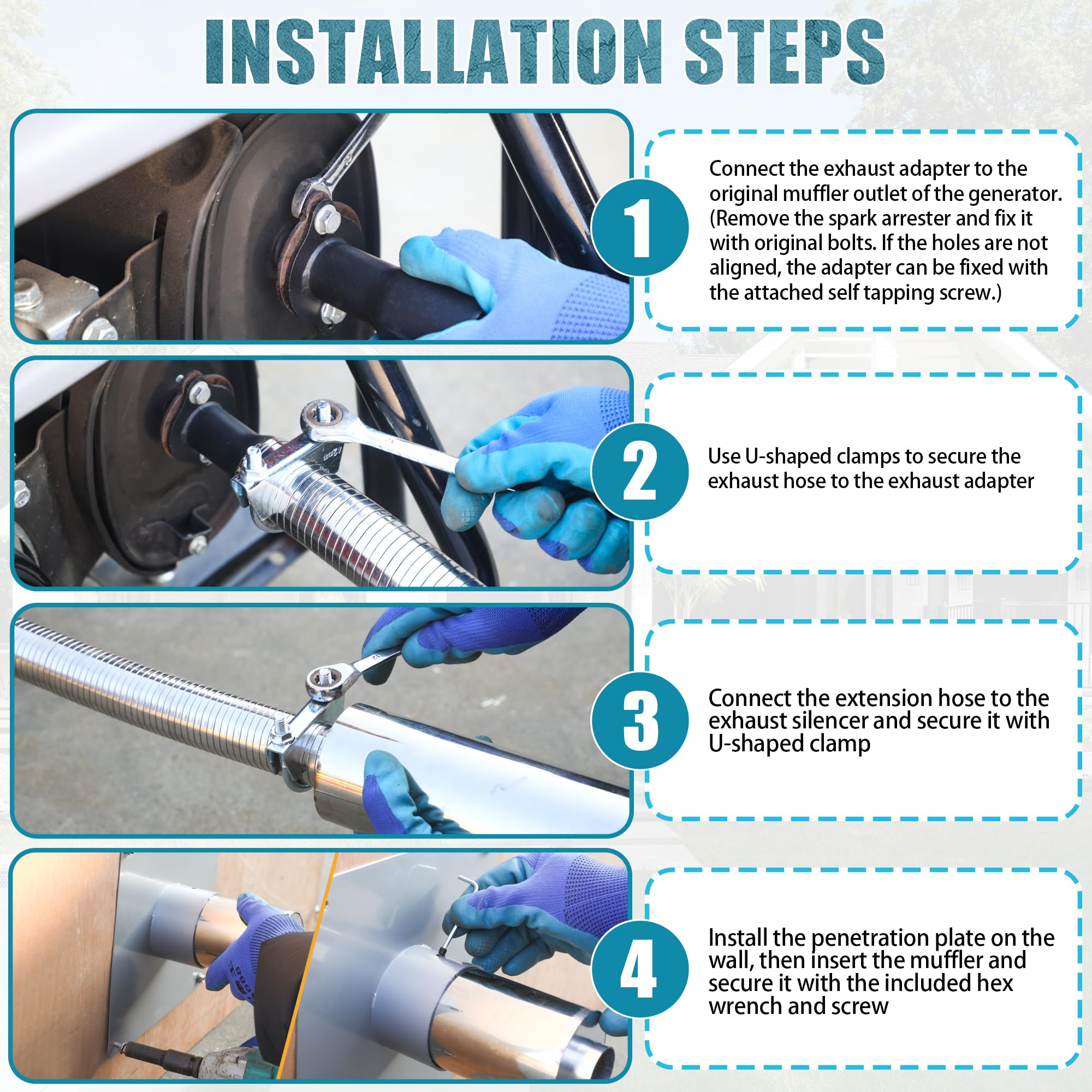 MHSLPD gloves included to protect during installation
