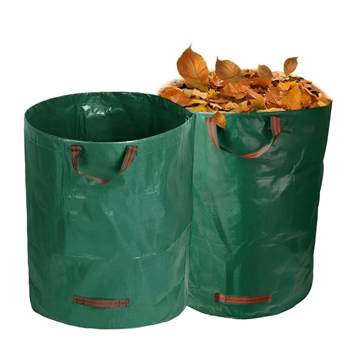 MHXWNHA 2-Pack 80-Gallon Yard Bags open-top view for easy filling