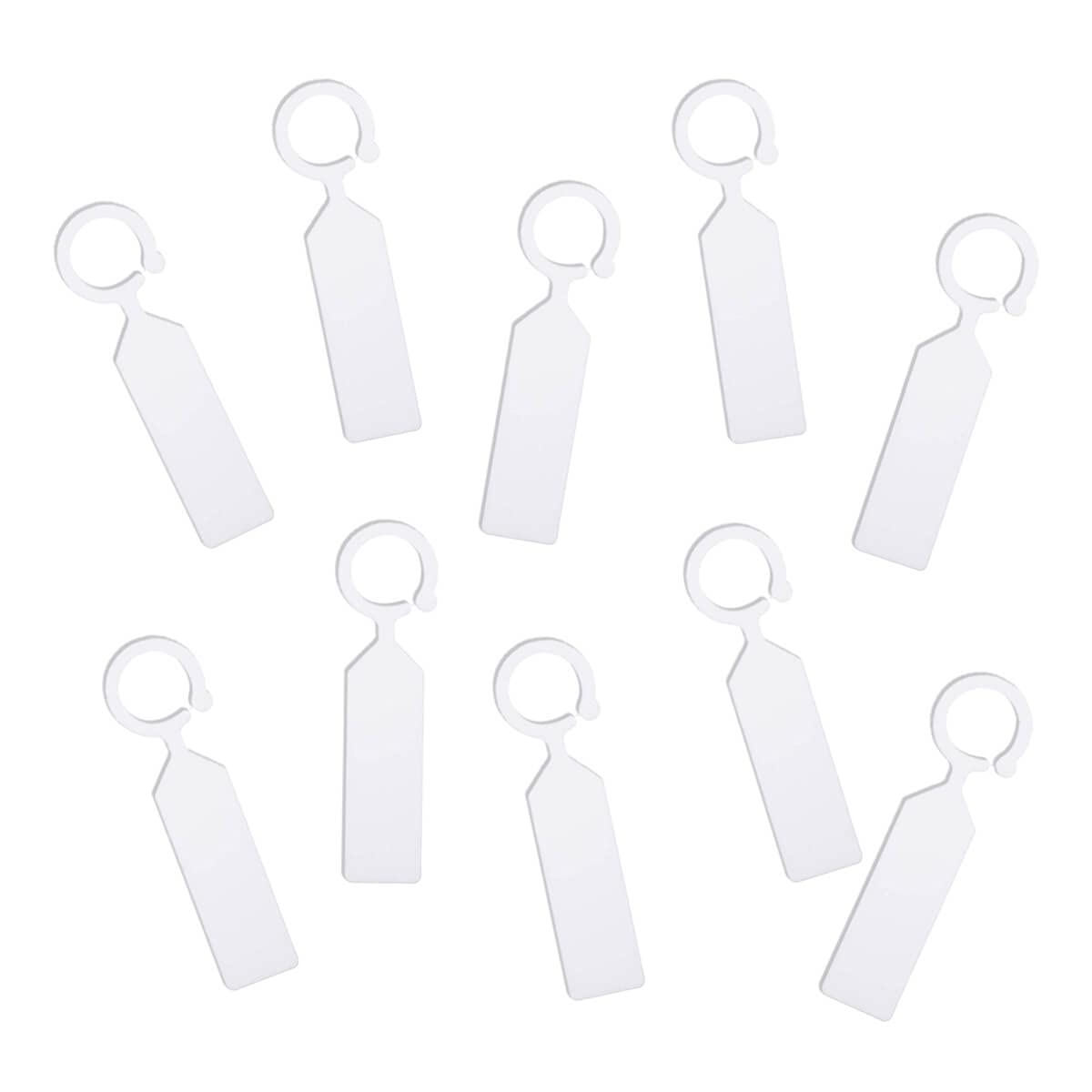 MHY 100 pcs thick plastic labels for colorful garden tagging of potted plants.