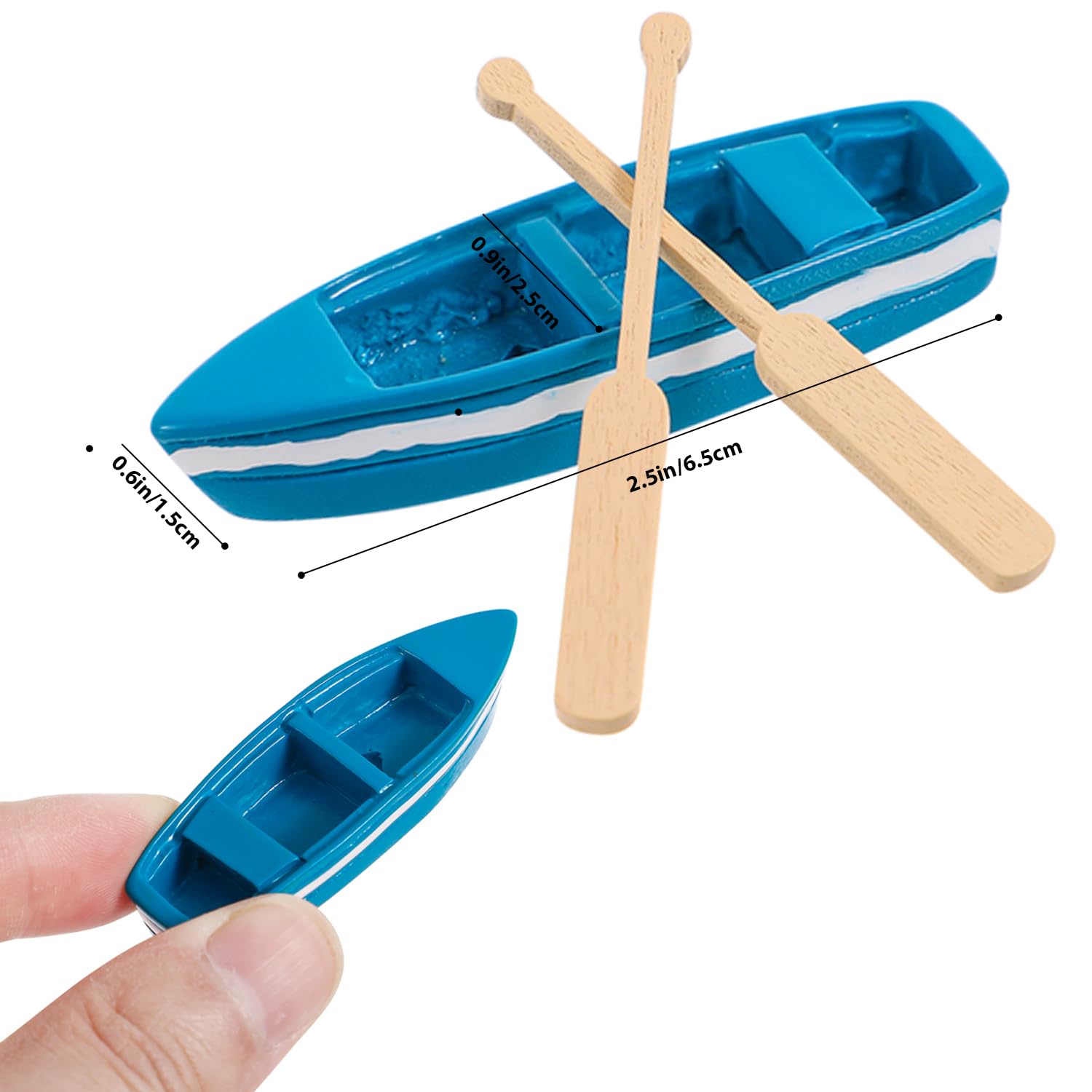 MHYGKTXRA mini rowboat with oars 16 included for versatile decor.
