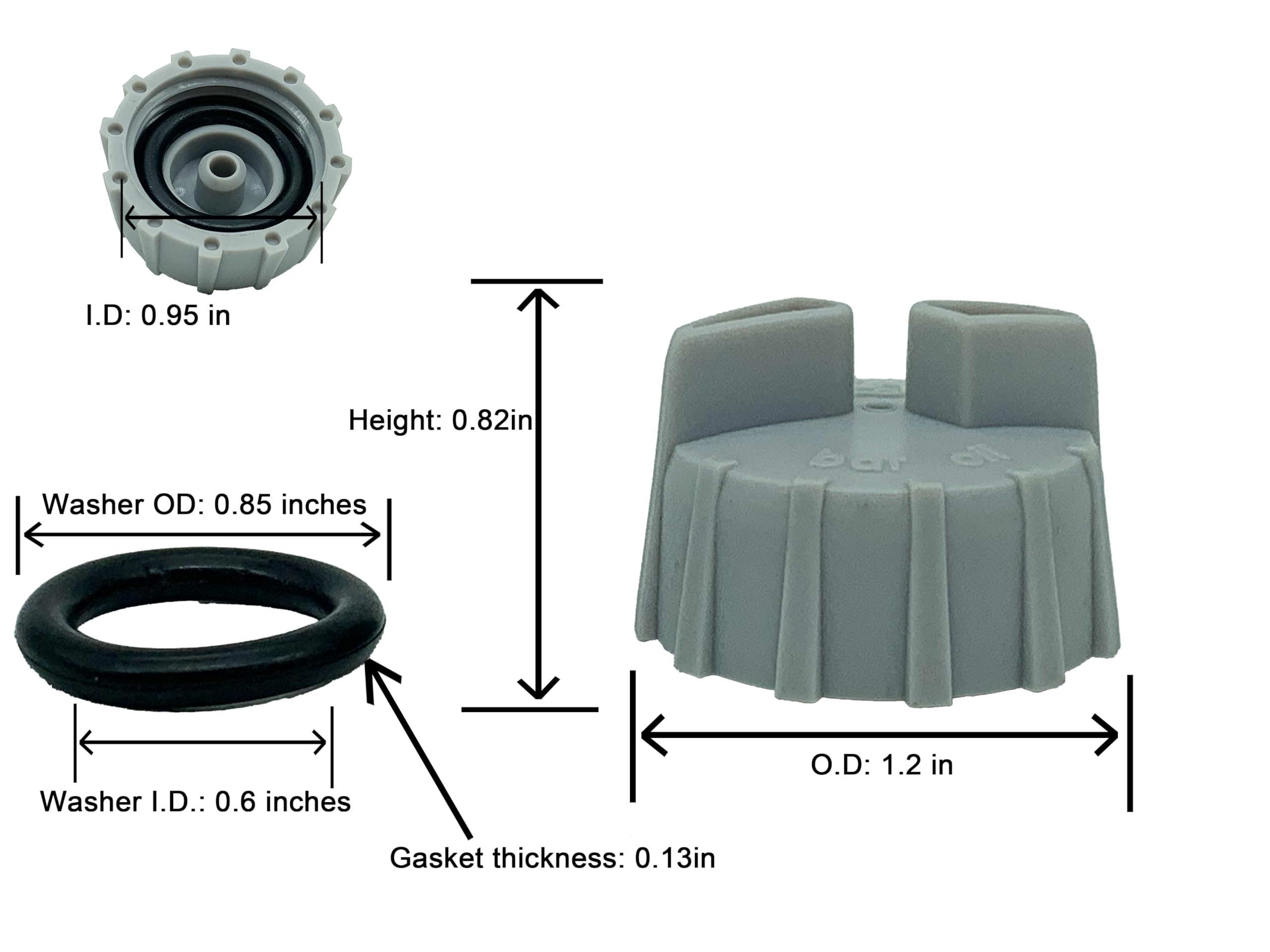 MHYYT two-pack oil cap for Ryobi P4360 ready for replacement.