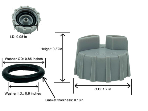 MHYYT two-pack oil cap for Ryobi P4360 ready for replacement.