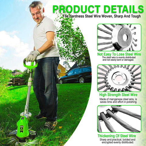 MIAN MU durable design helps tackle moss and stubborn weeds without frequent part replacements