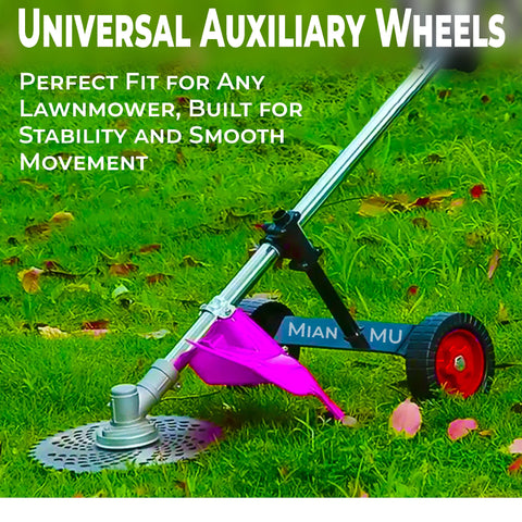 MIAN MU wheel attachment helps reduce arm effort during trimming.