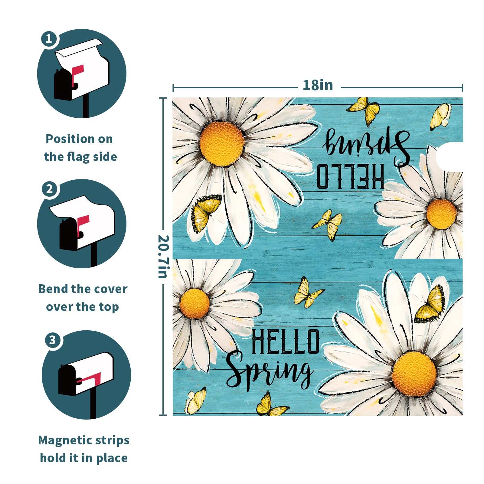 Miaoquhe weatherproof oxford mailbox cover protects while staying vibrant.