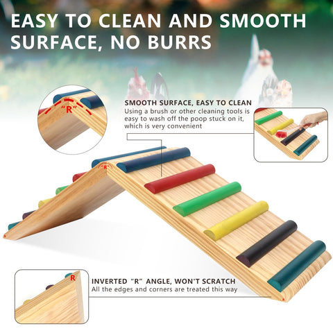 Easy-clean smooth surface on MIAOOWITH chicken roost