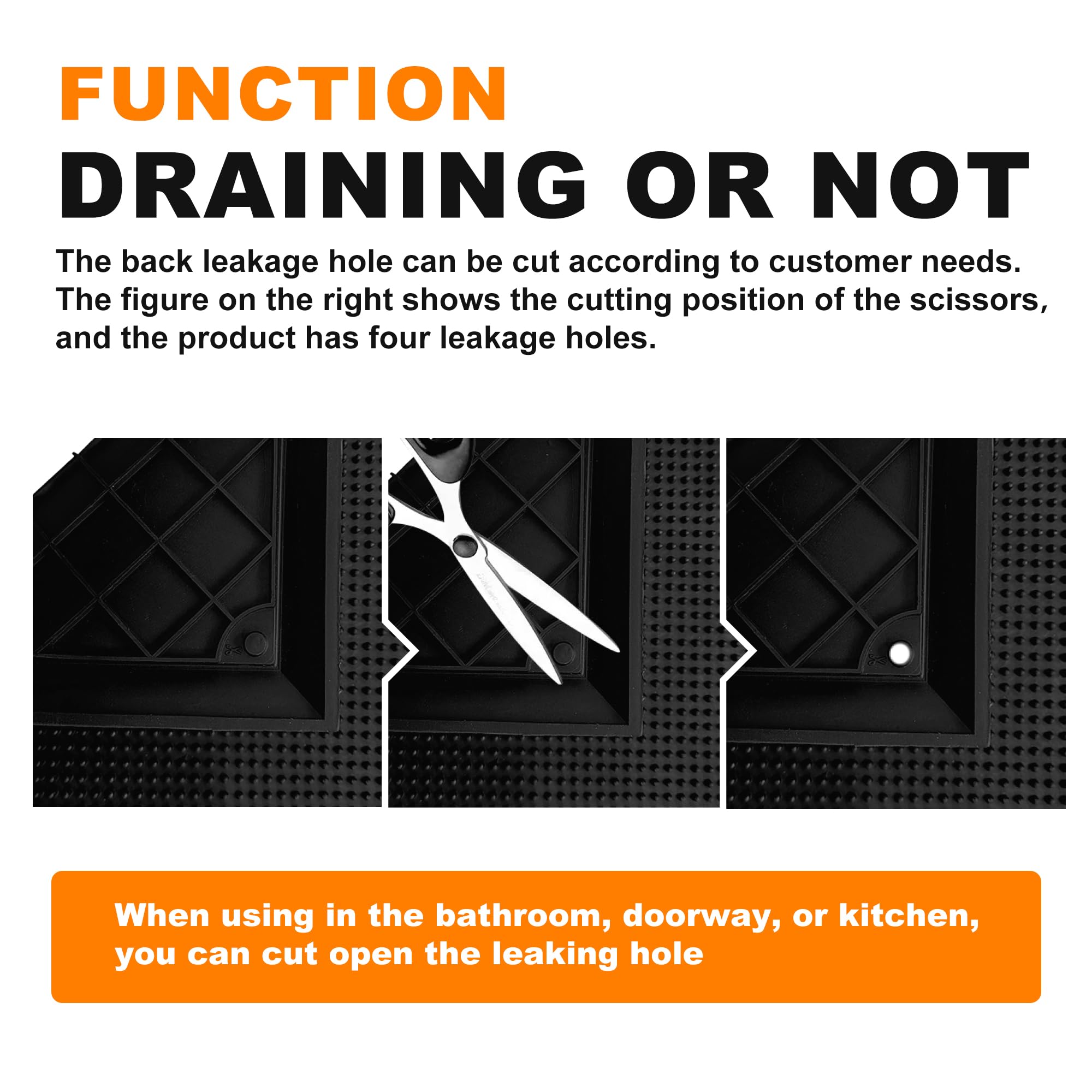 Mibao all-season surface-textured mat traps dirt, snow, and sand effectively.