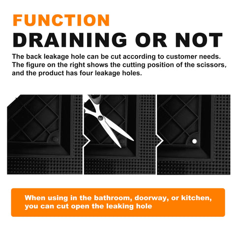 Mibao all-season surface-textured mat traps dirt, snow, and sand effectively.