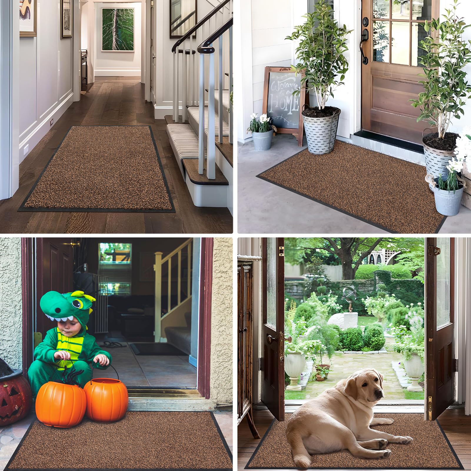 Mibao back door doormat waterproof helps weatherproof entryway from rain