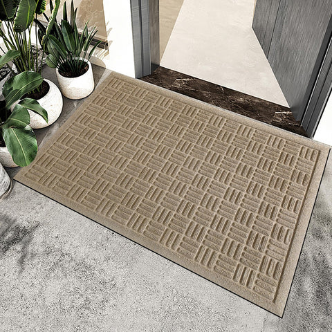 Mibao color-resistant beige mat stays cleaner longer