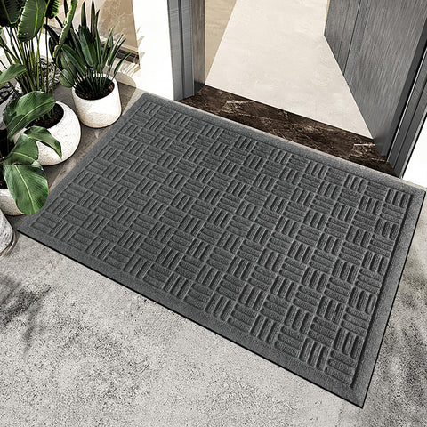 Mibao dirt trapping entryway mat protects floors from mud and slush
