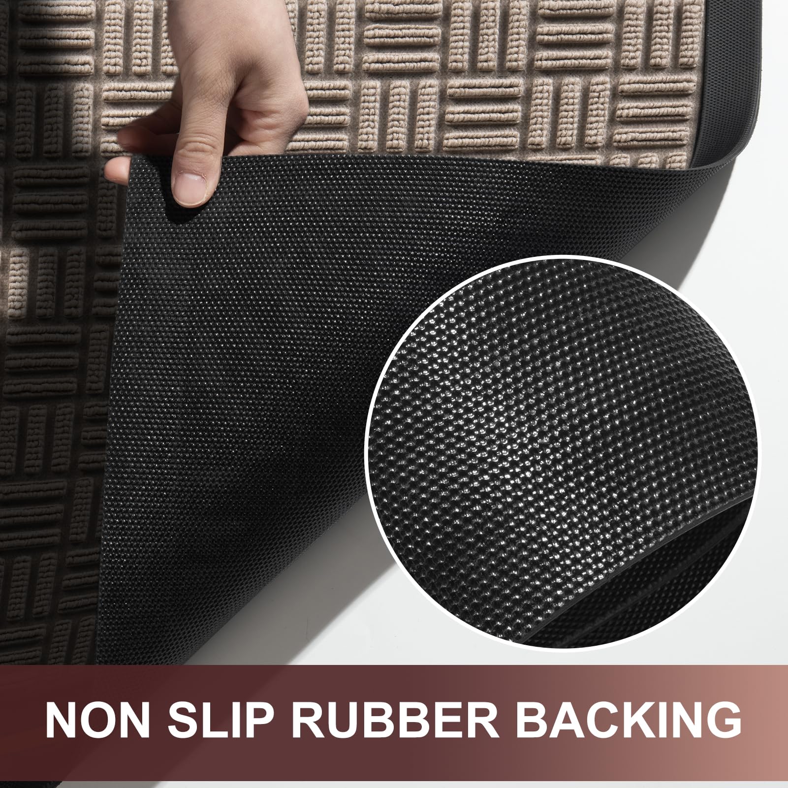 Mibao doormat offers multiple sizes for various entryways and doors.