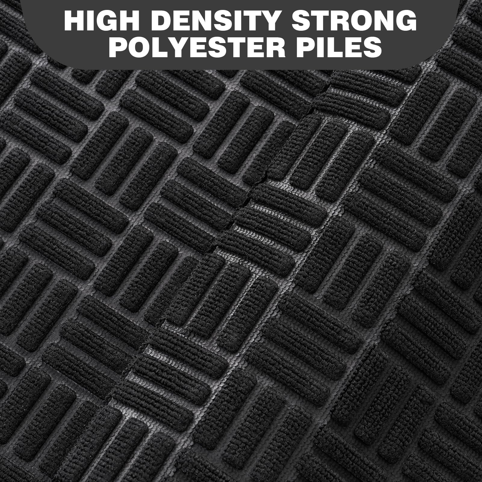 Mibao easy-clean doormat can be hose rinsed or vacuumed