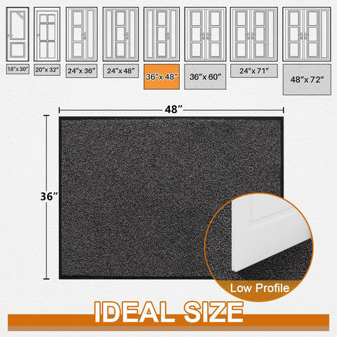Mibao dirt trapper mat close-up shows tough polypropylene fibers