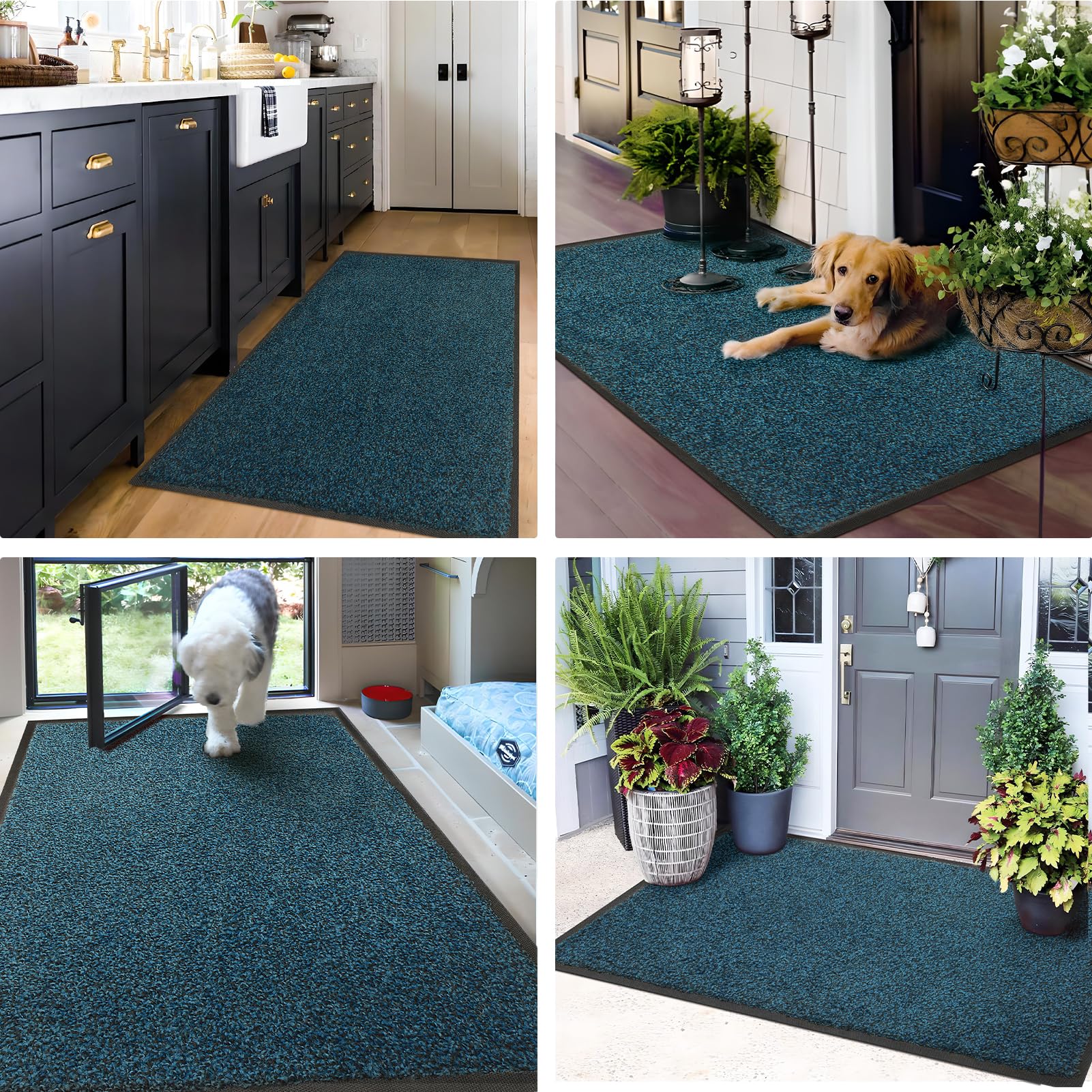 Mibao front door mat rinse-clean surface for quick maintenance.