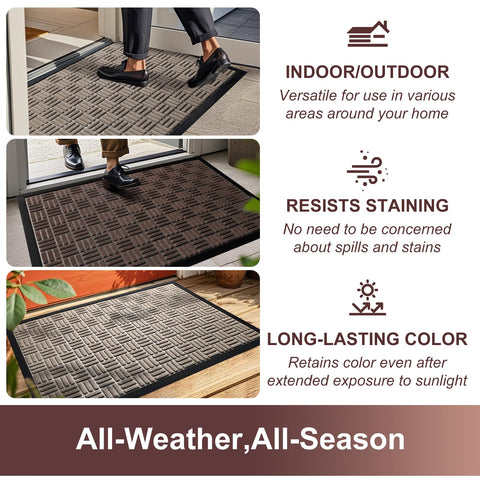 Mibao doormat is easy to clean with vacuum or rinse.