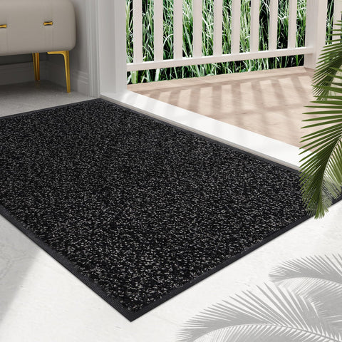 Mibao mat with non slip backing prevents slips at entryways