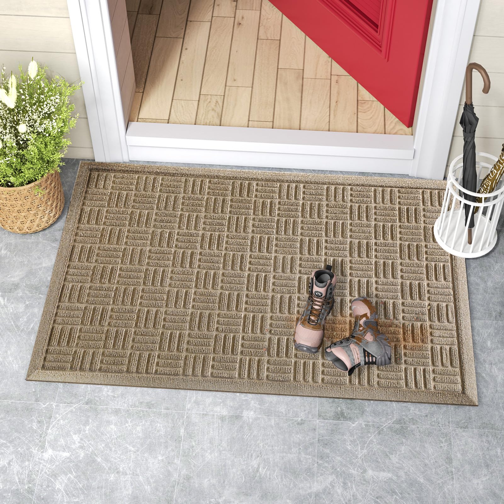 Mibao heavy-traffic entry mat endures frequent foot traffic