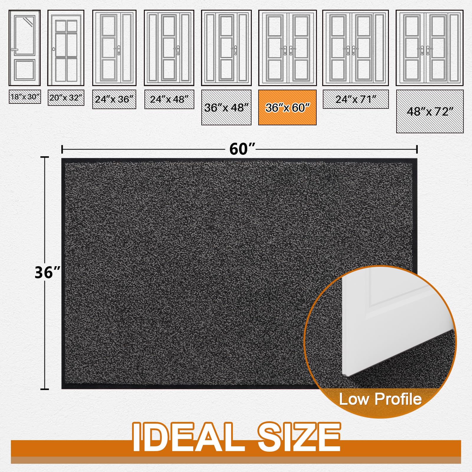 Mibao outdoor-indoor entry mat with low-profile design at doorway