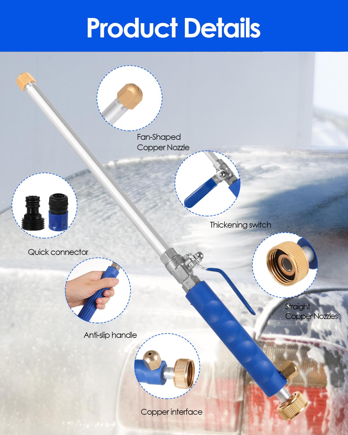 MIBIITTY fan-nozzle provides wide spray for broad coverage