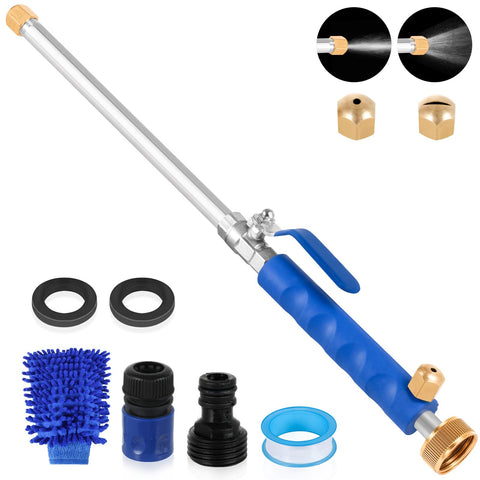 MIBIITTY jet-nozzle-wand for versatile garden hose control and cleaning