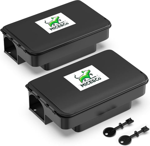 Mice&Co rat bait stations outdoors with dual-entry design for fast contact.