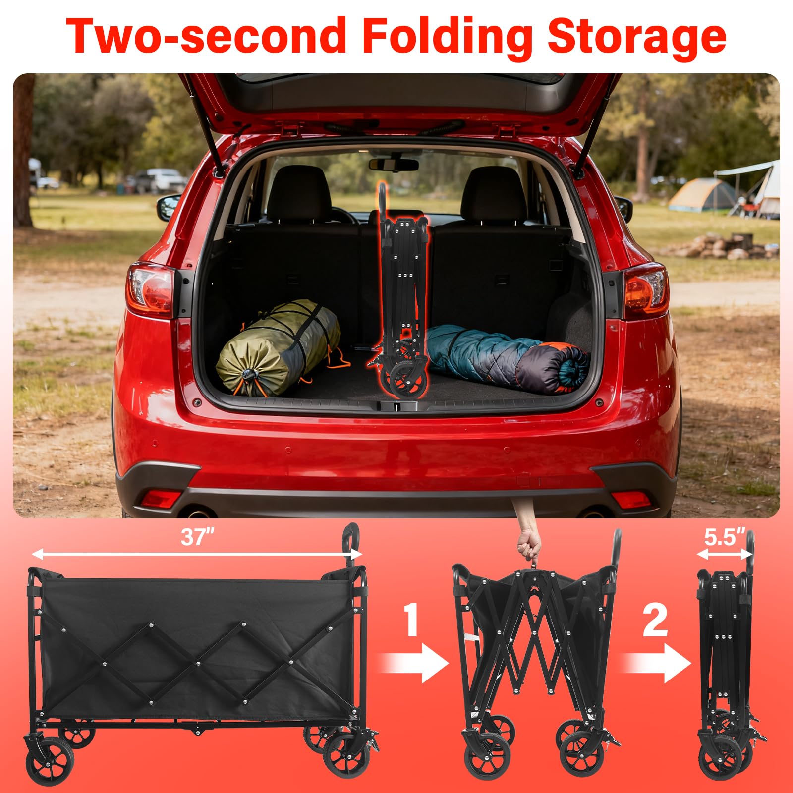 Micieitie heavy-duty steel frame with 600D Oxford fabric resists wear and moisture