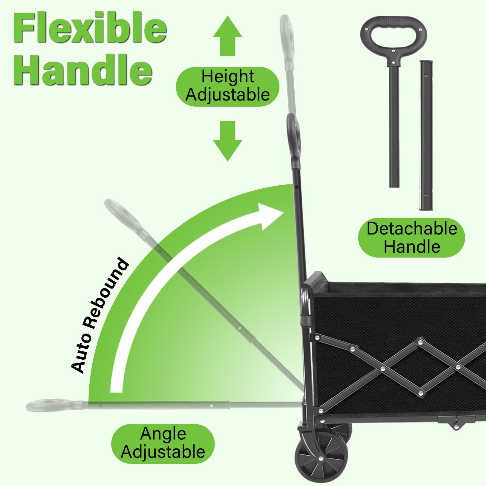 Compact folding design fits easily in trunks, closets, or sheds.