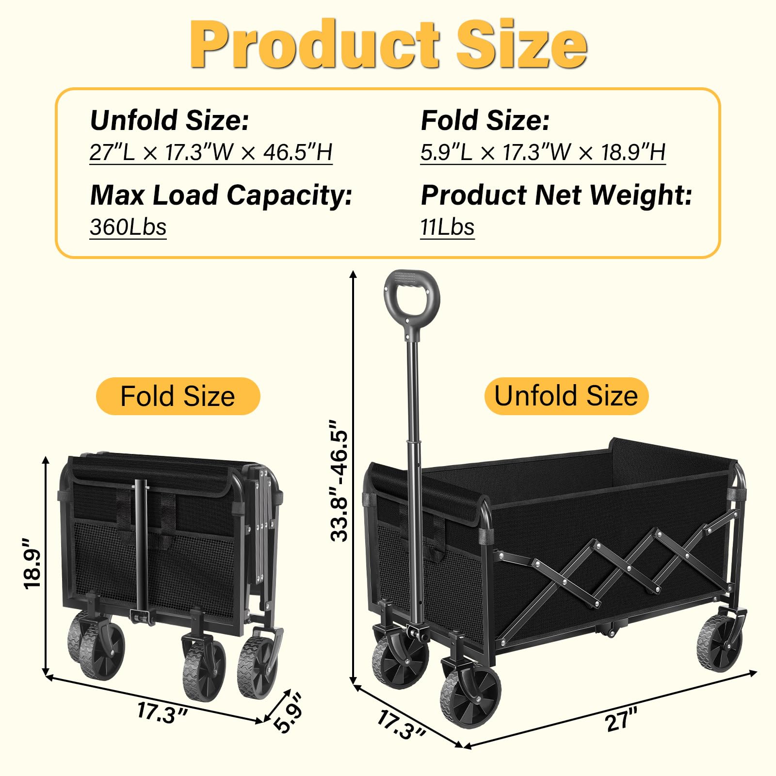 Micieitie camping wagon ready for outdoor adventures