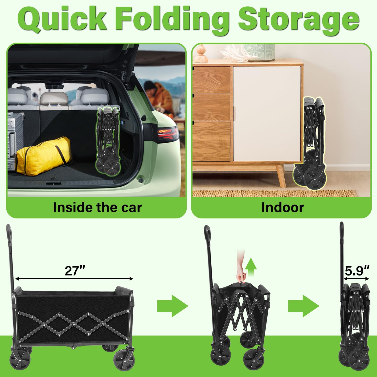 Lightweight yet sturdy, ideal for travel, festivals, and daily chores.
