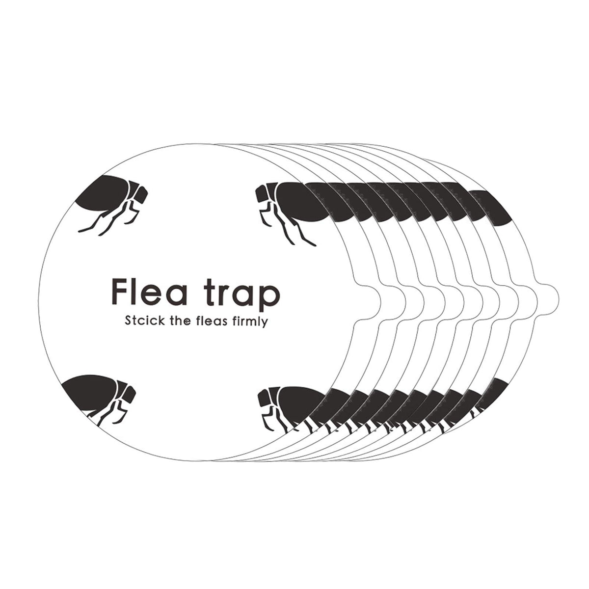 Micnaron flea trap refill ten-pack for indoor use, easy to replace.