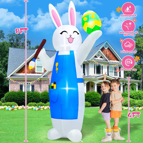 MICOCAH inflatable includes built-in lighting for an eye-catching nighttime display.