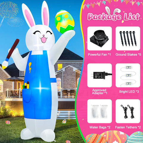 MICOCAH weatherproof polyester withstands rain and sun for long-lasting Easter use.