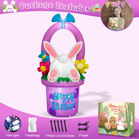 MICOCAH outdoor Easter bunny display ready for porch or lawn