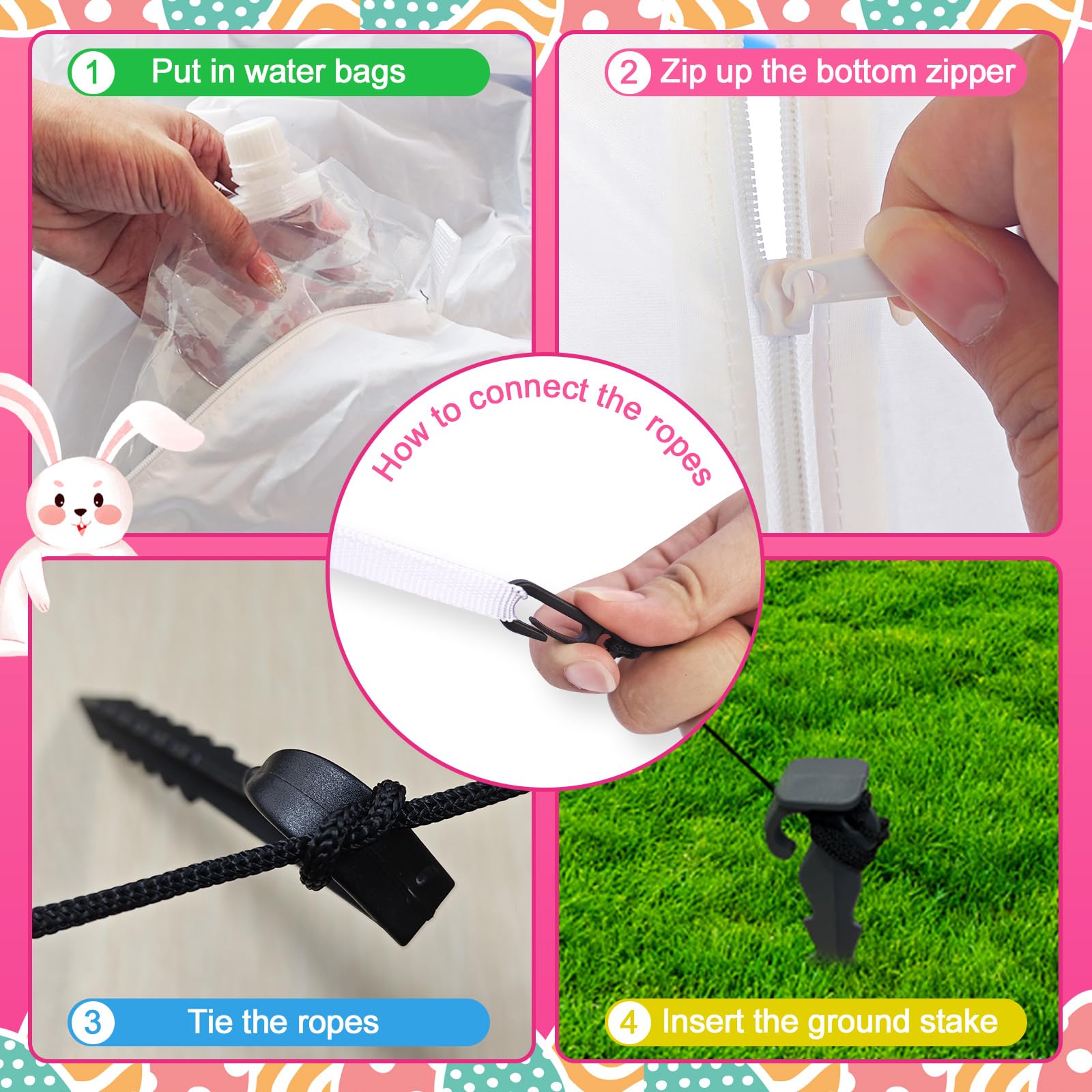 MICOCAH easy setup inflates in minutes for quick holiday decorating.