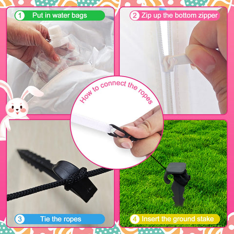 MICOCAH easy setup inflates in minutes for quick holiday decorating.
