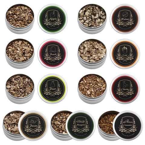 Micovay Cherry Wood chips provide bright smoke for cocktails and seafood.