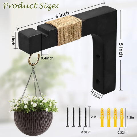 Micovay hook with hemp rope decor enhances rustic wall display