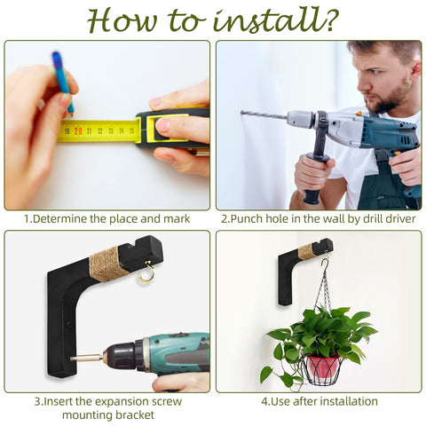 Micovay package includes 2 hooks with screws and drywall anchors for quick install