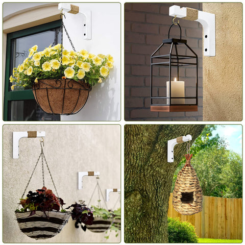 Micovay plant hanger hook ideal for garden and patio decorations.