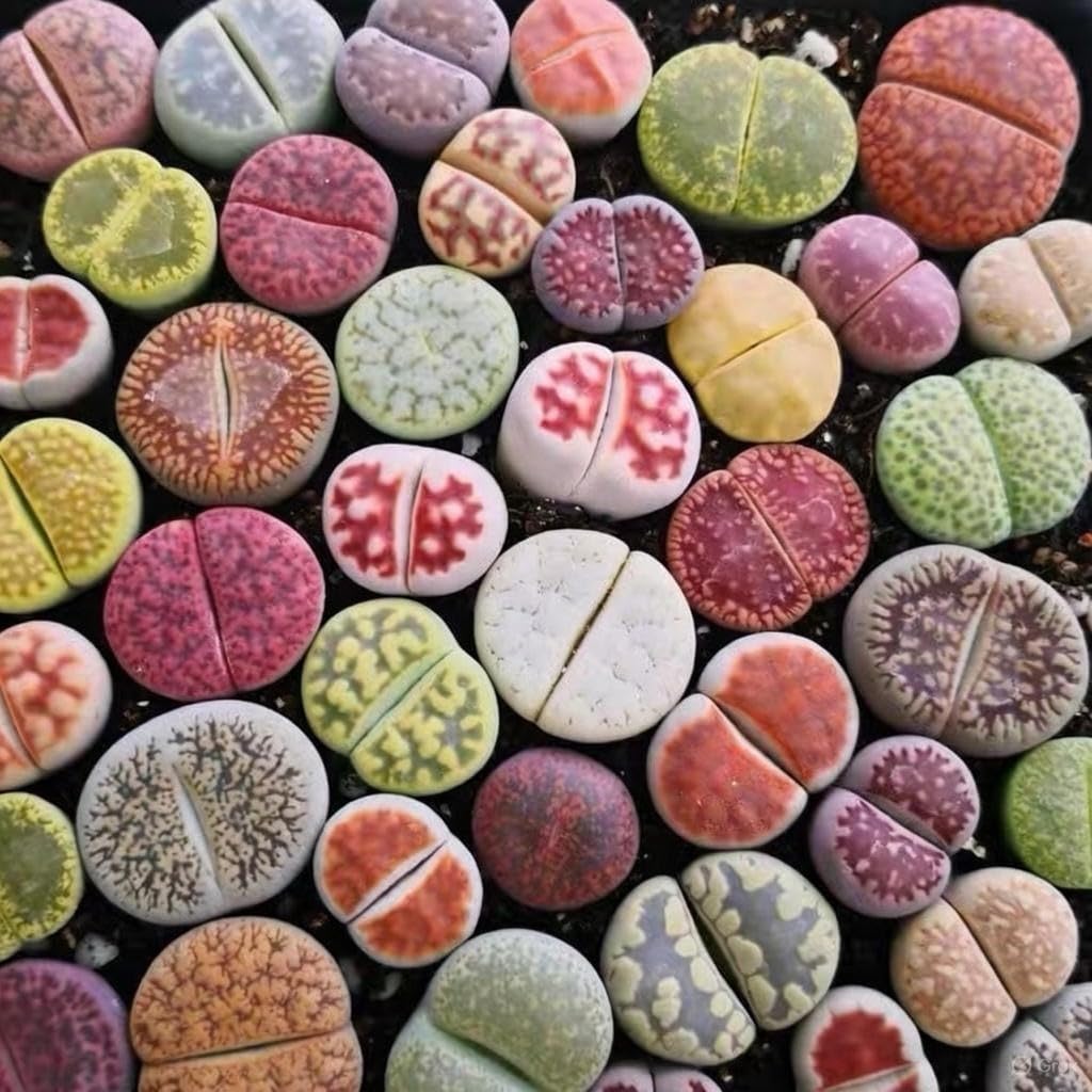 Micro Landscape Design lithops seed pack 50 ready for germination and careful cultivation.