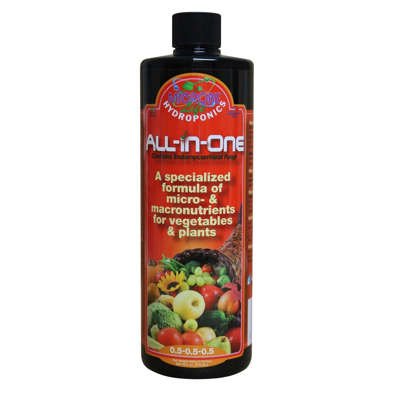 Microbe Life Hydroponics All-In-One bottle pour supports easier dosing and stronger root development