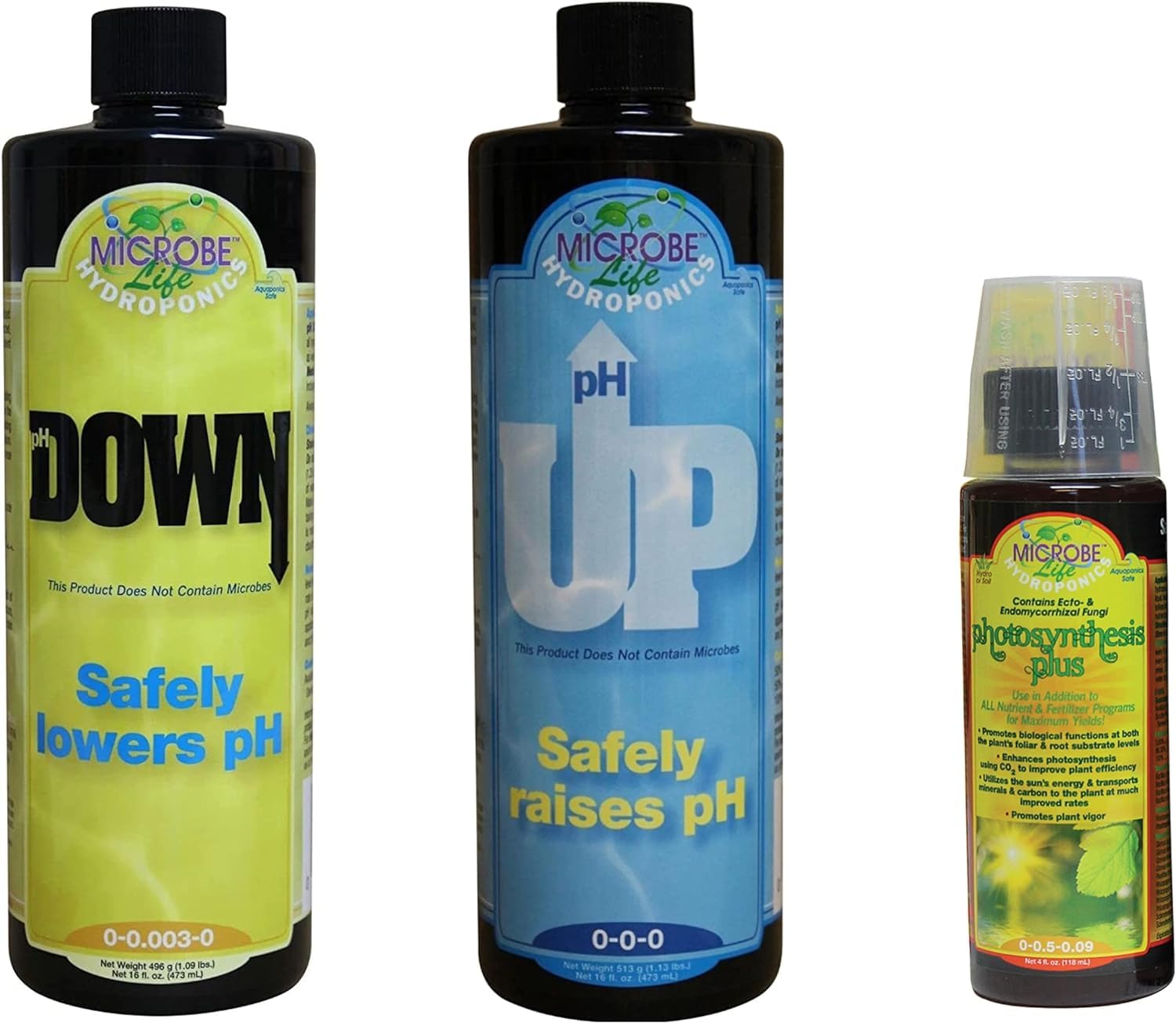 Microbe Life Hydroponics pH control kit front view for quick setup