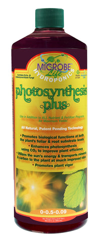 Microbe Life Hydroponics Photosynthesis Plus bottle boosts foliar energy for bigger yields