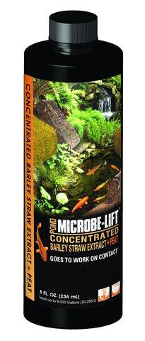 Microbe-Lift barley straw extract bottle pour for quick pond conditioning and plant safety
