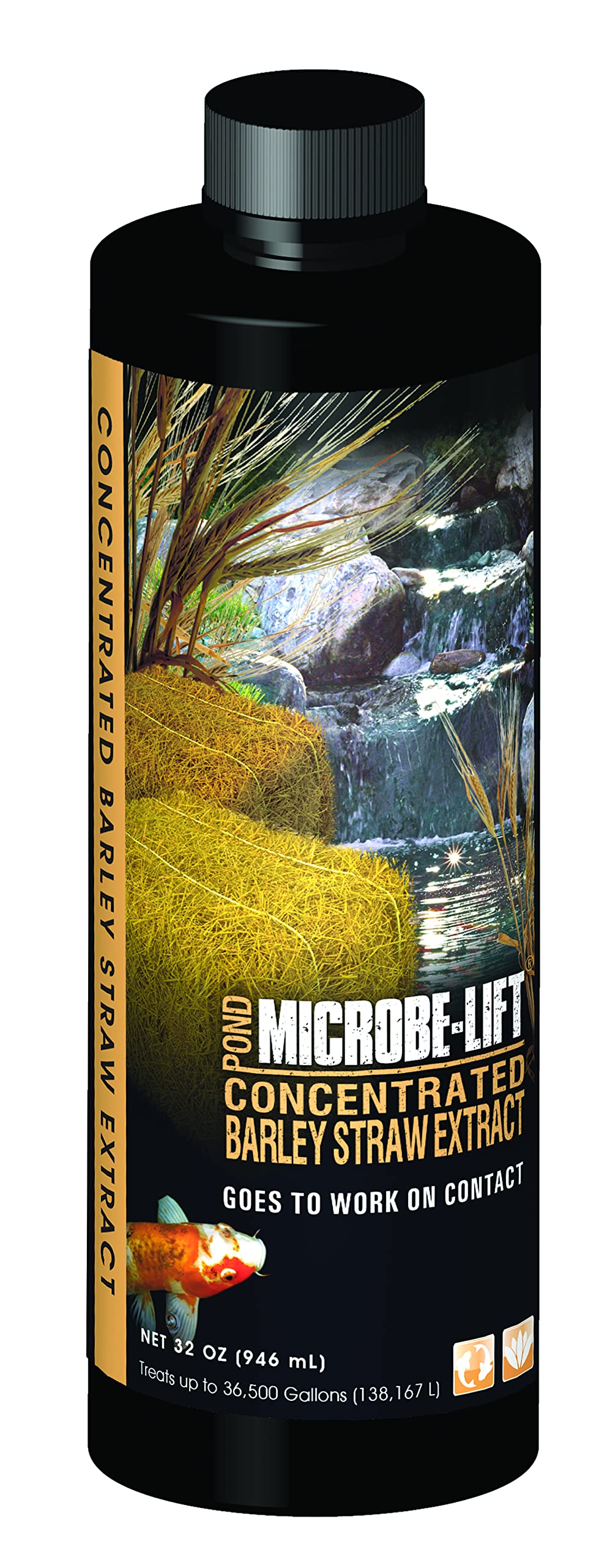 Microbe-Lift MLCBSE1L barley straw extract bottle for healthy pond water