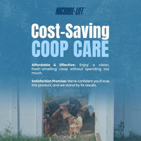 Microbe-Lift Safe-non-toxic-formula safeguards chickens and people during routine spray use.