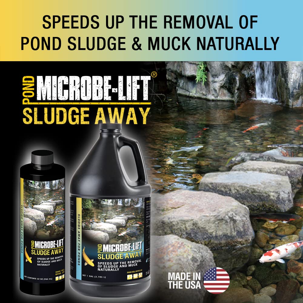 MICROBE-LIFT Sludge-Away pond clear water shows faster sludge breakdown and clarity