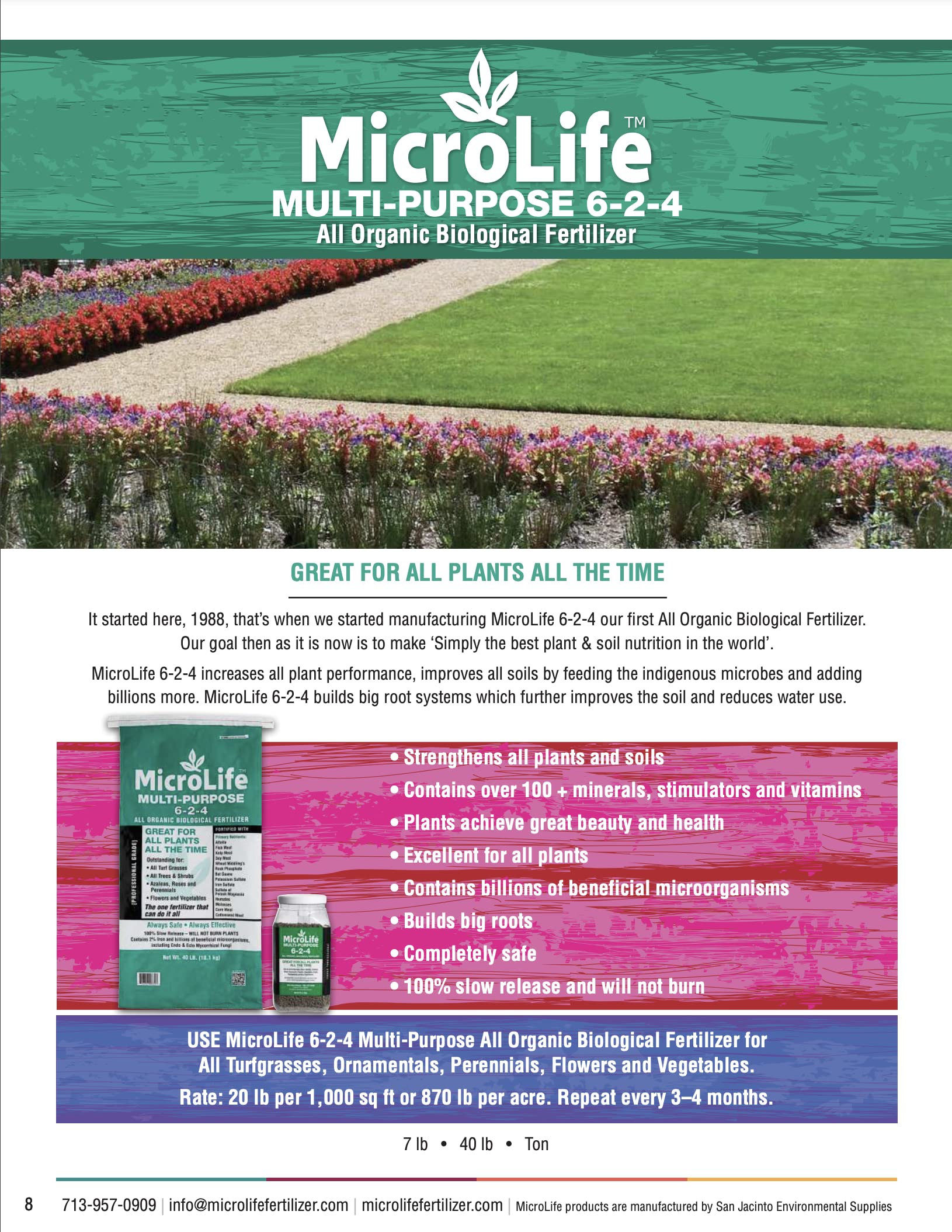 MicroLife 6-2-4 promotes larger root systems in plants