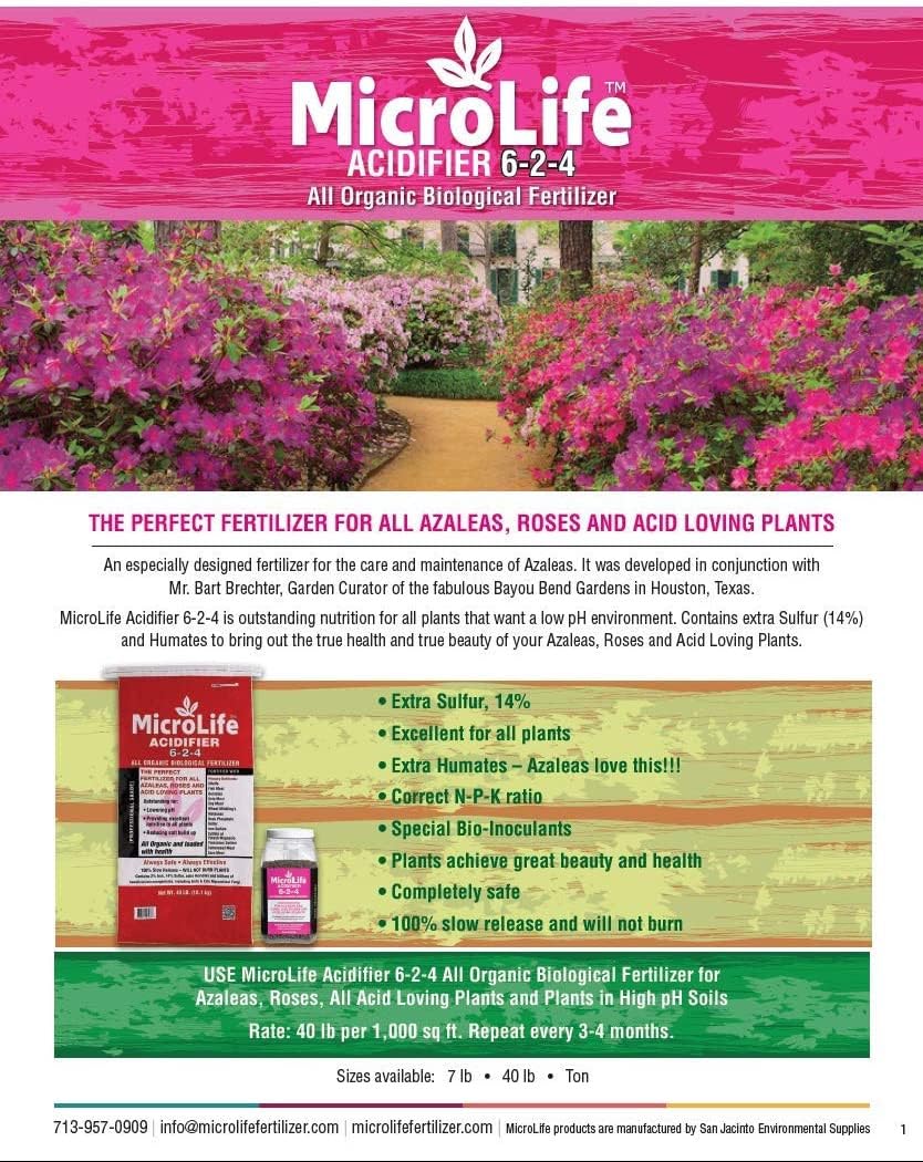 Healthy, vibrant acid-loving plants supported by MicroLife Acidifier
